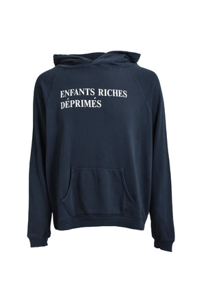 CLASSIC LOGO SHRUNKEN HOODIE / FADED BLK