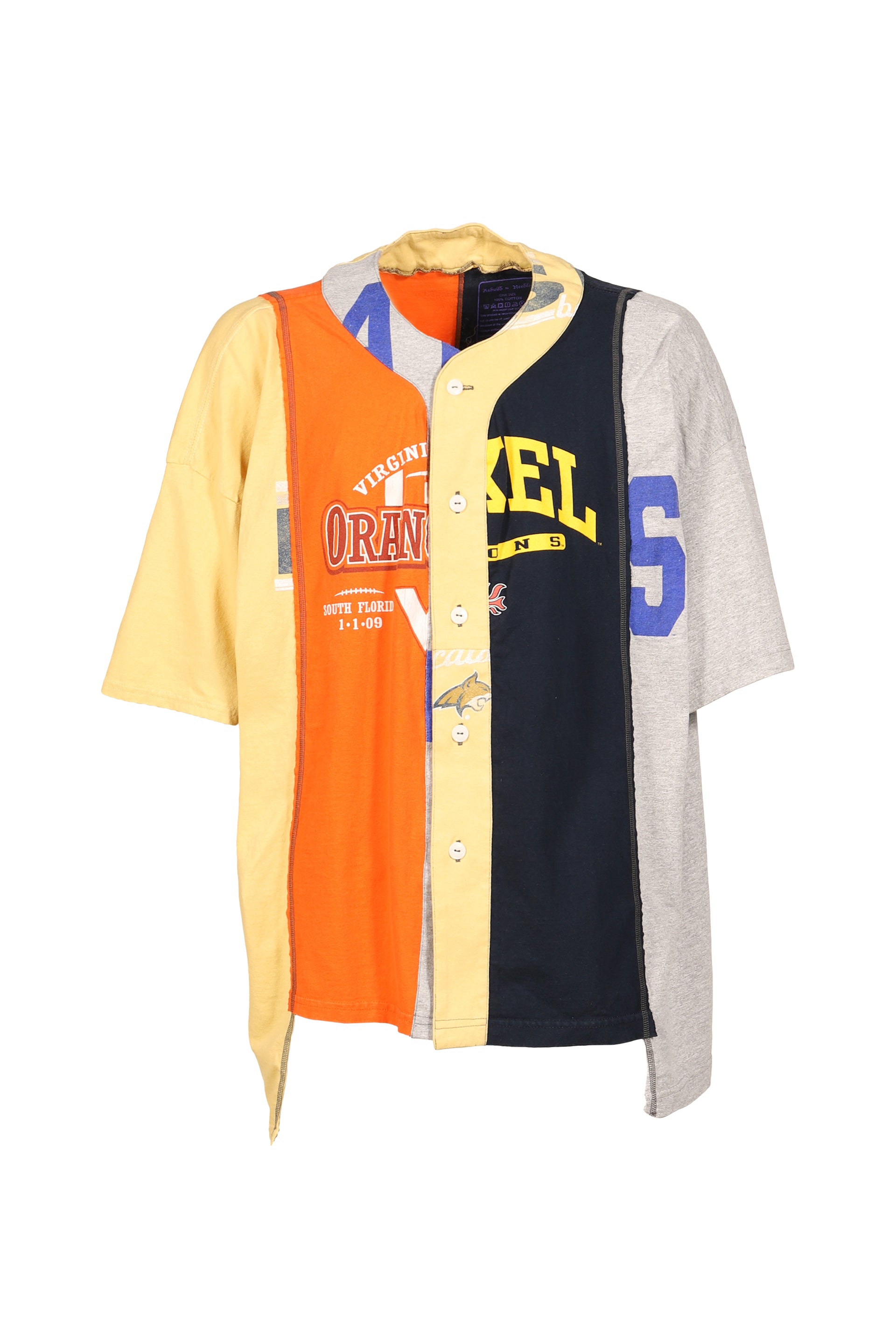 4 CUT WIDE BASEBALL TEE - COLLEGE  / ASSORTED