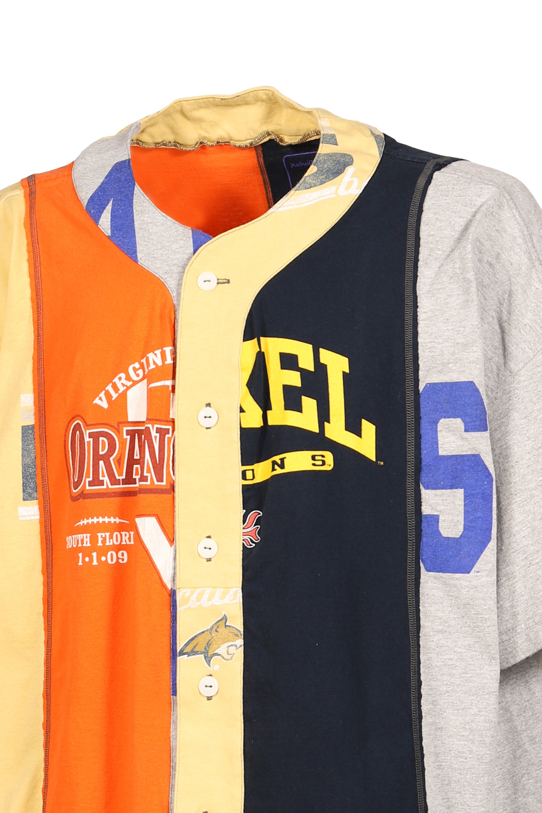 4 CUT WIDE BASEBALL TEE - COLLEGE  / ASSORTED