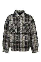 TWEED SHIRT JACKET / BLK