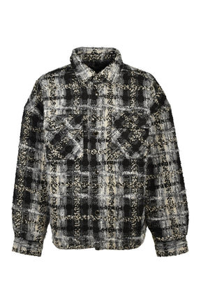 TWEED SHIRT JACKET / BLK