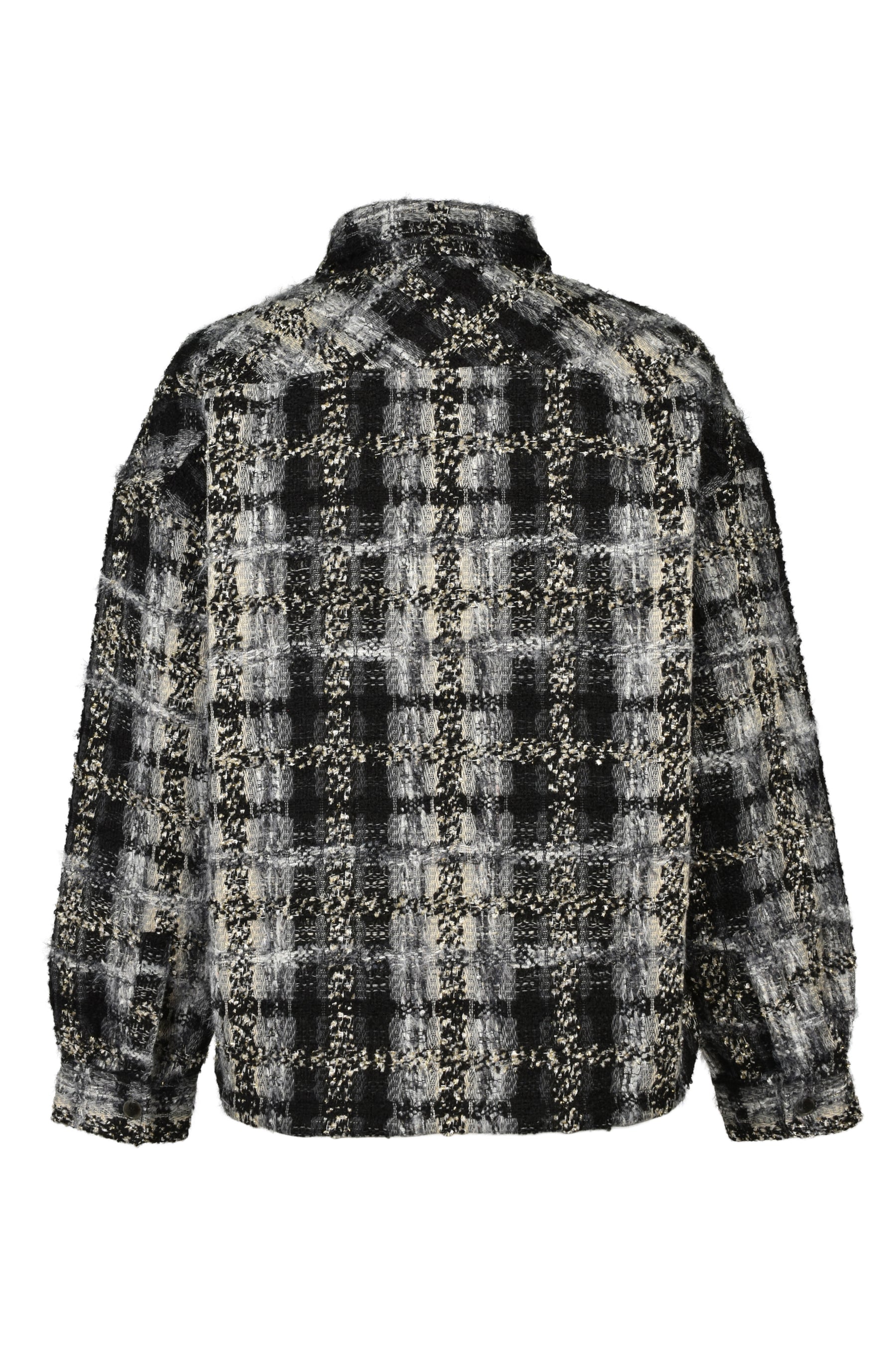 TWEED SHIRT JACKET / BLK