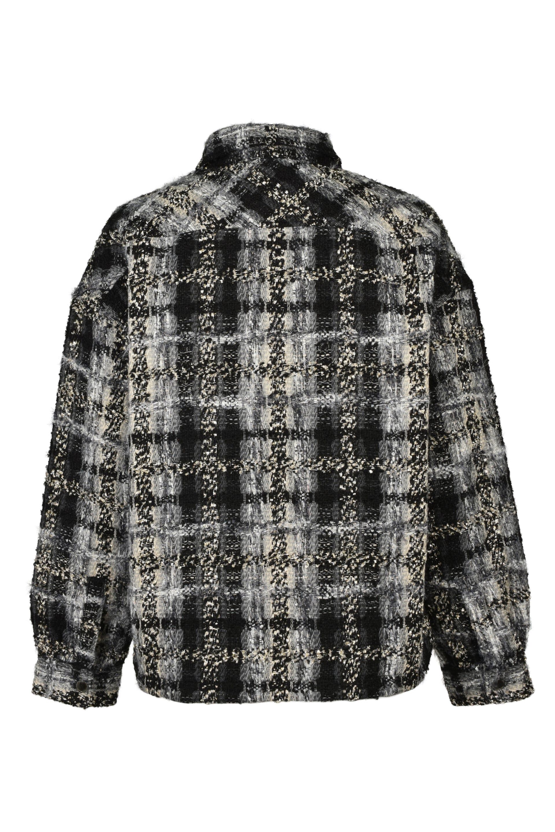 TWEED SHIRT JACKET / BLK