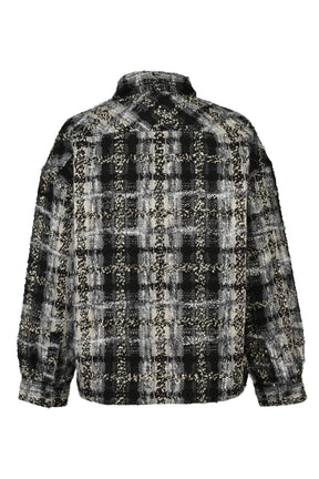 TWEED SHIRT JACKET / BLK
