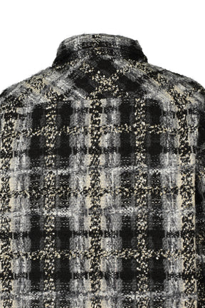 TWEED SHIRT JACKET / BLK