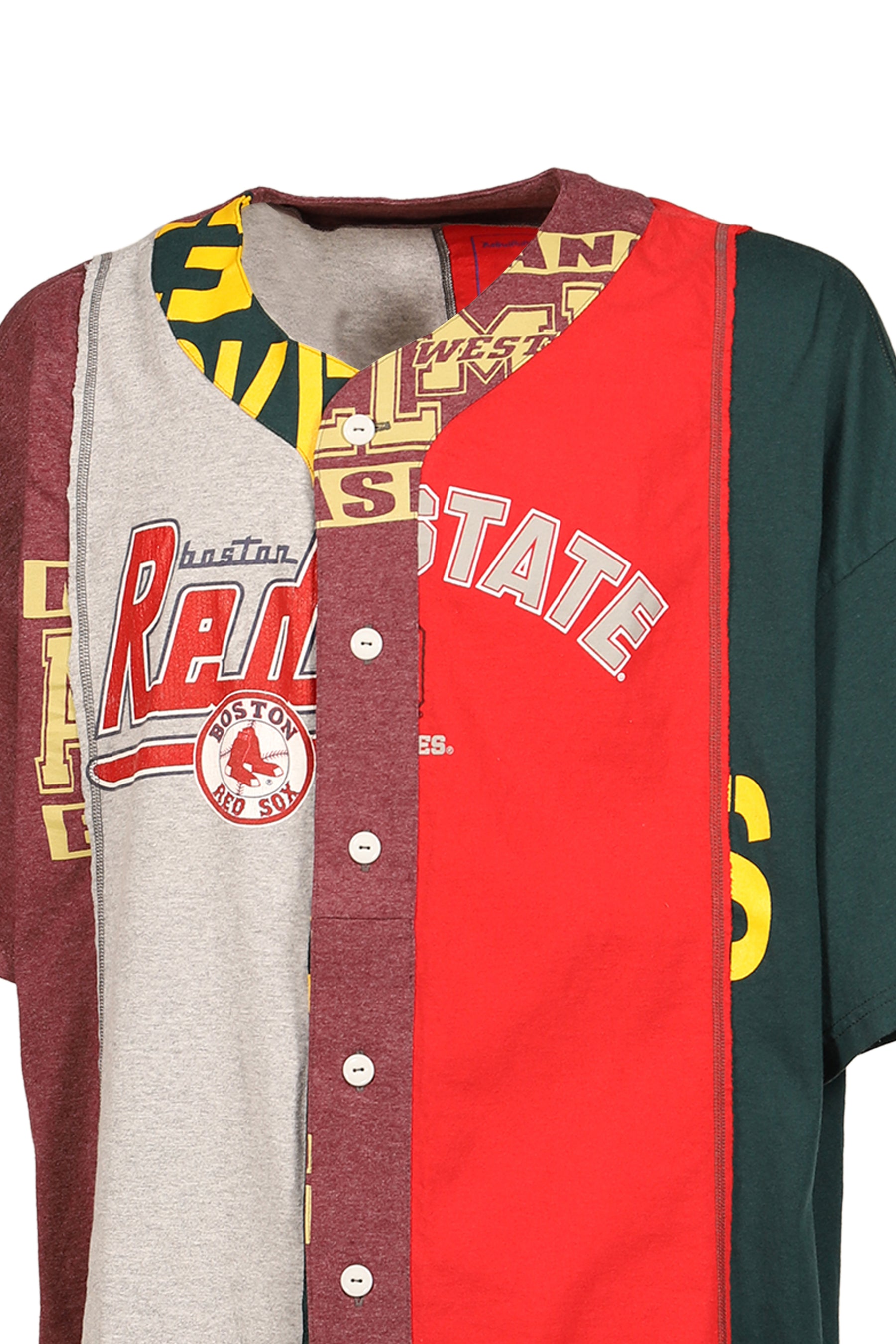 4 CUT WIDE BASEBALL TEE - COLLEGE / ASSORTED