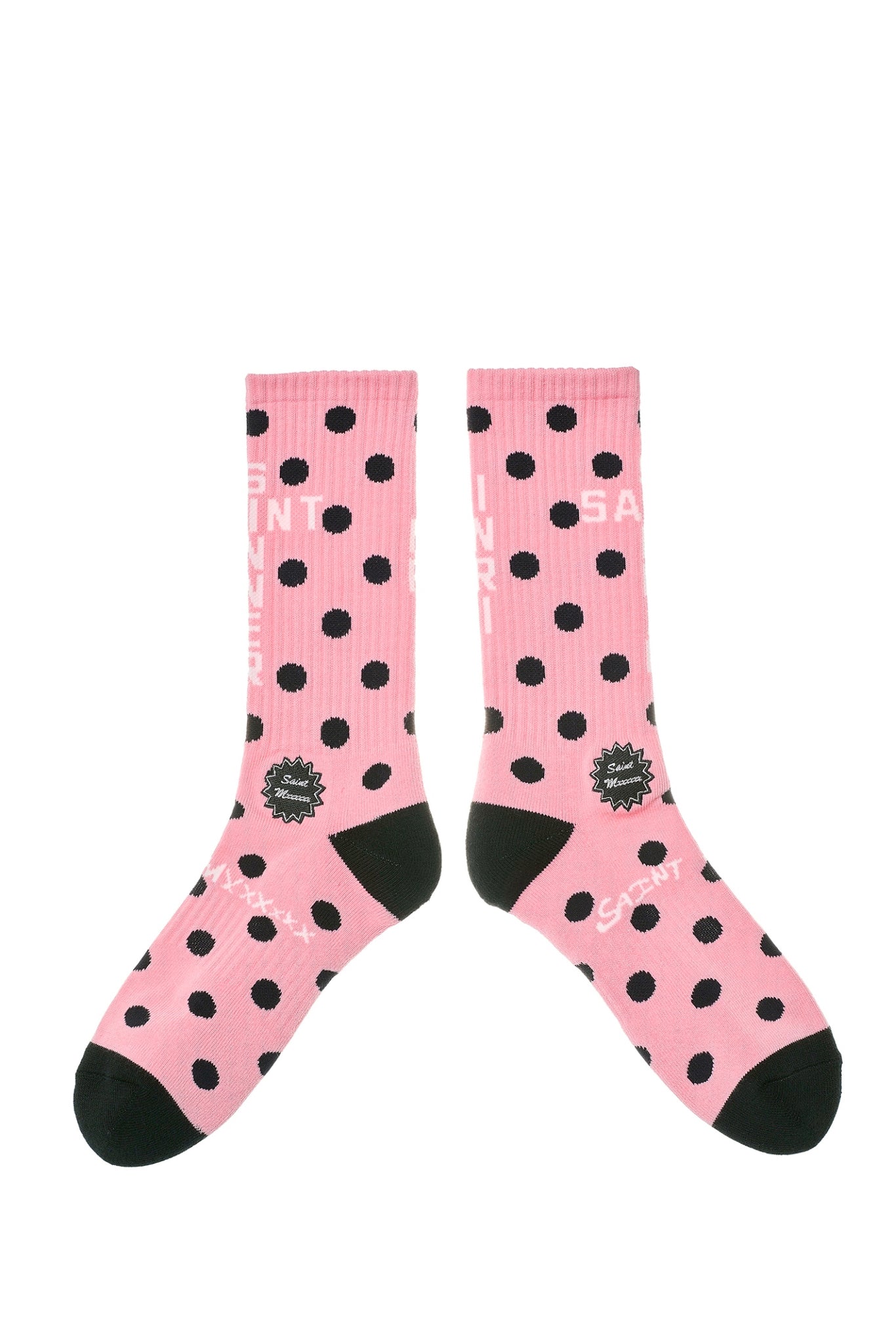 SOCKS/DOT / PNK/BLK