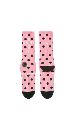 SOCKS/DOT / PNK/BLK
