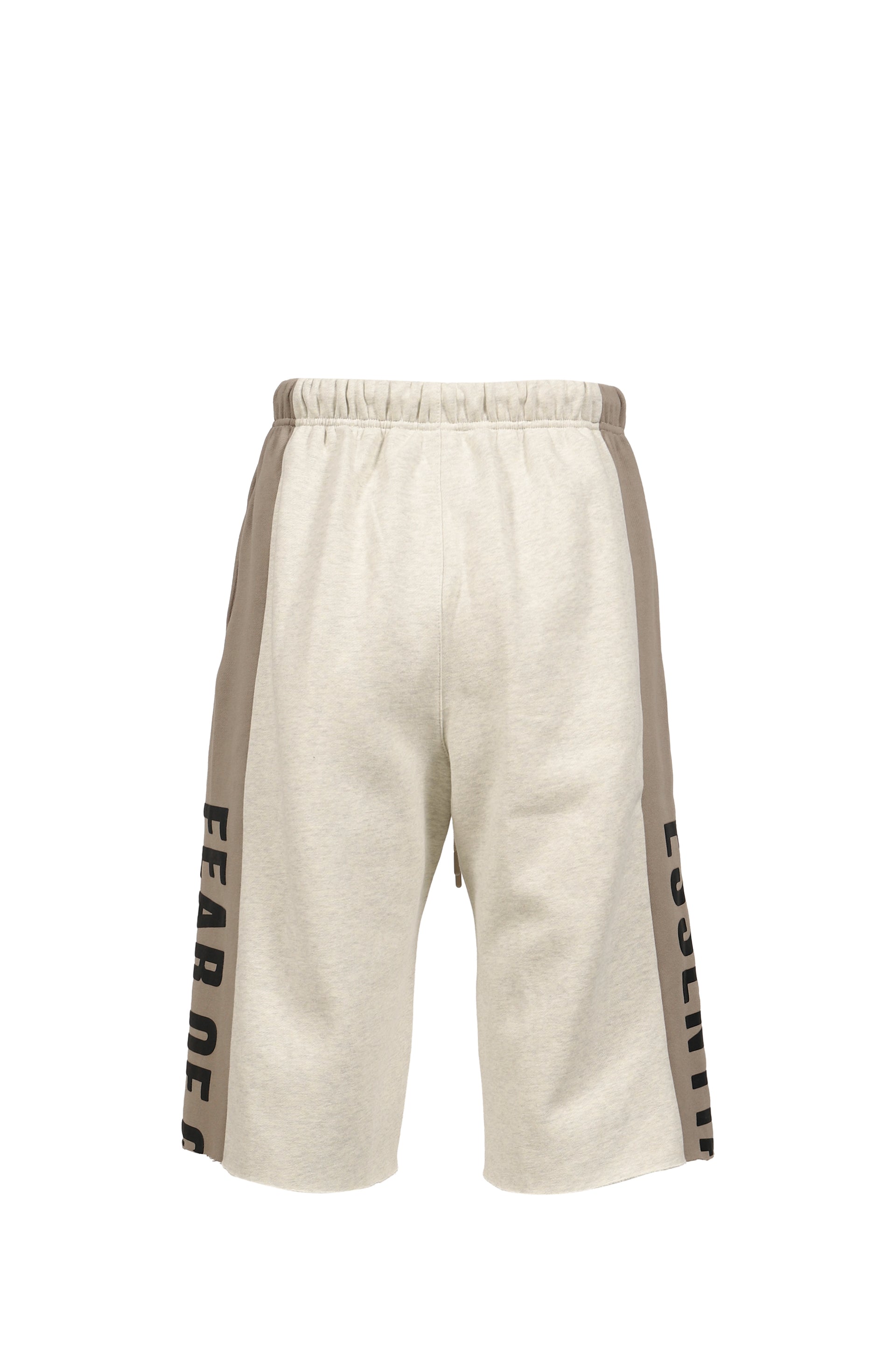 PANELLED RAW CUT OFF SWEATPANT / VANILLA HEATHER / SEAL
