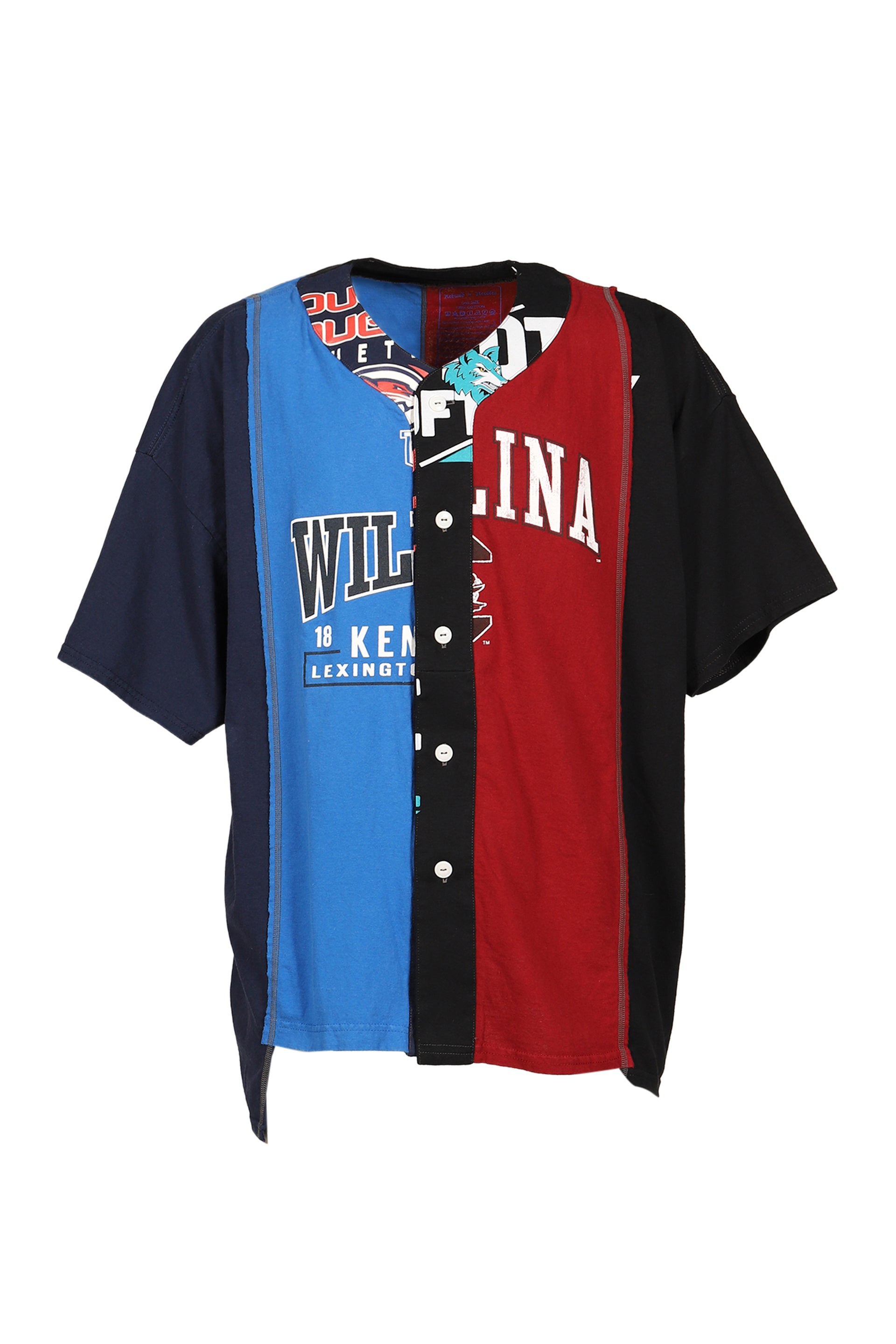 4 CUT WIDE BASEBALL TEE - COLLEGE / ASSORTED