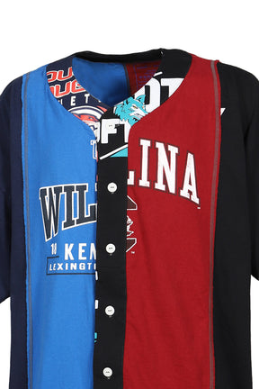 4 CUT WIDE BASEBALL TEE - COLLEGE  / ASSORTED