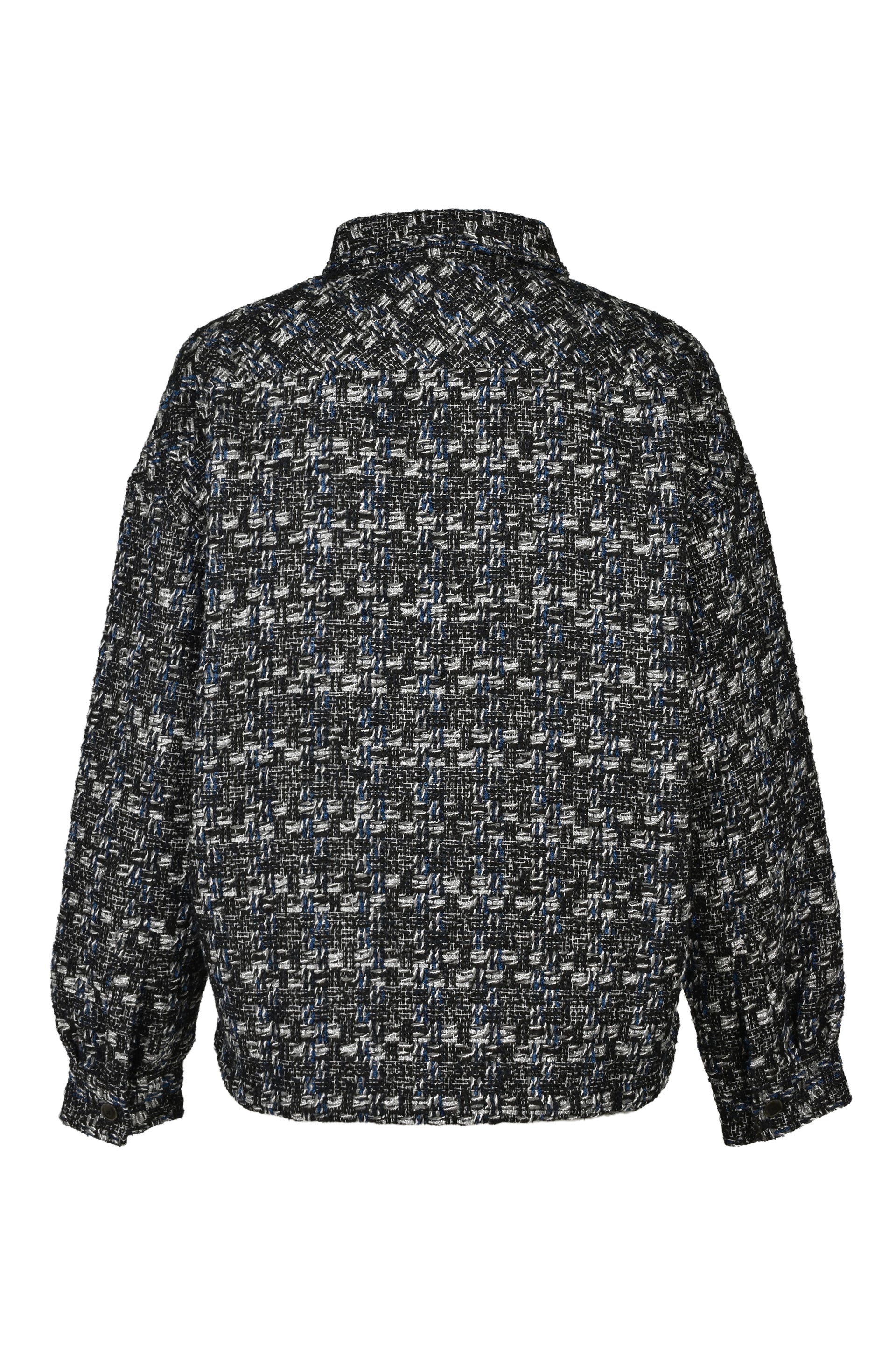 TWEED SHIRT JACKET / BLU