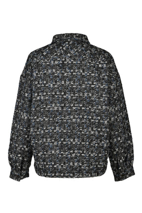 TWEED SHIRT JACKET / BLU