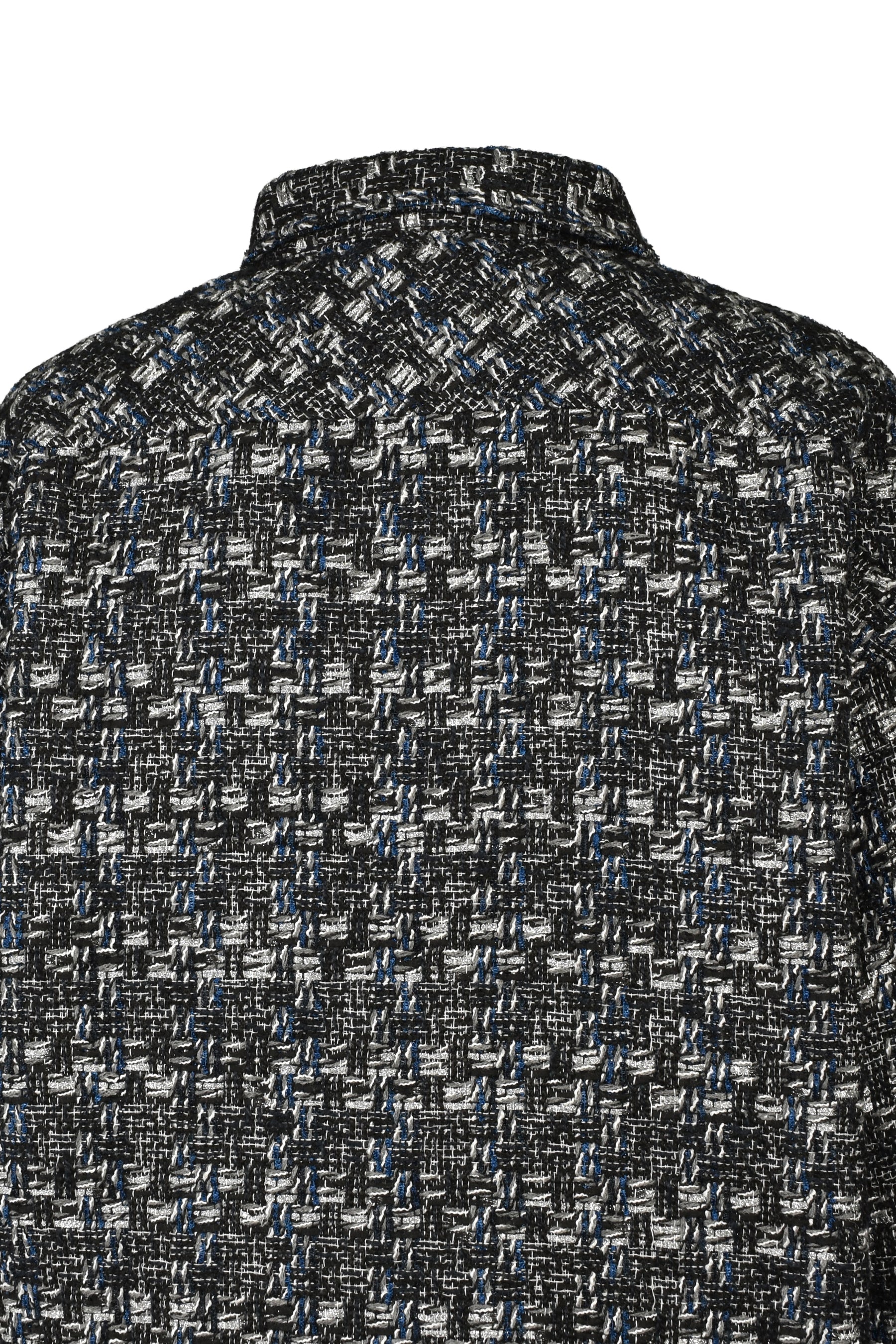 TWEED SHIRT JACKET / BLU