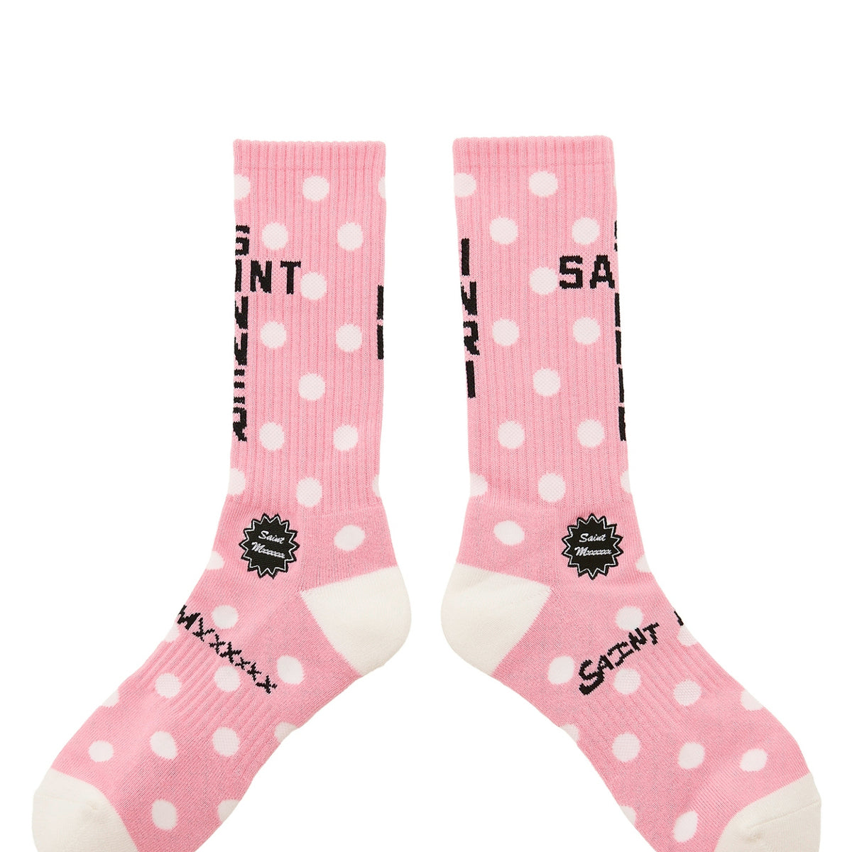 SAINT Mxxxxxx セントマイケル SOCKS/DOT / PNK/WHT - NUBIAN ヌビアン