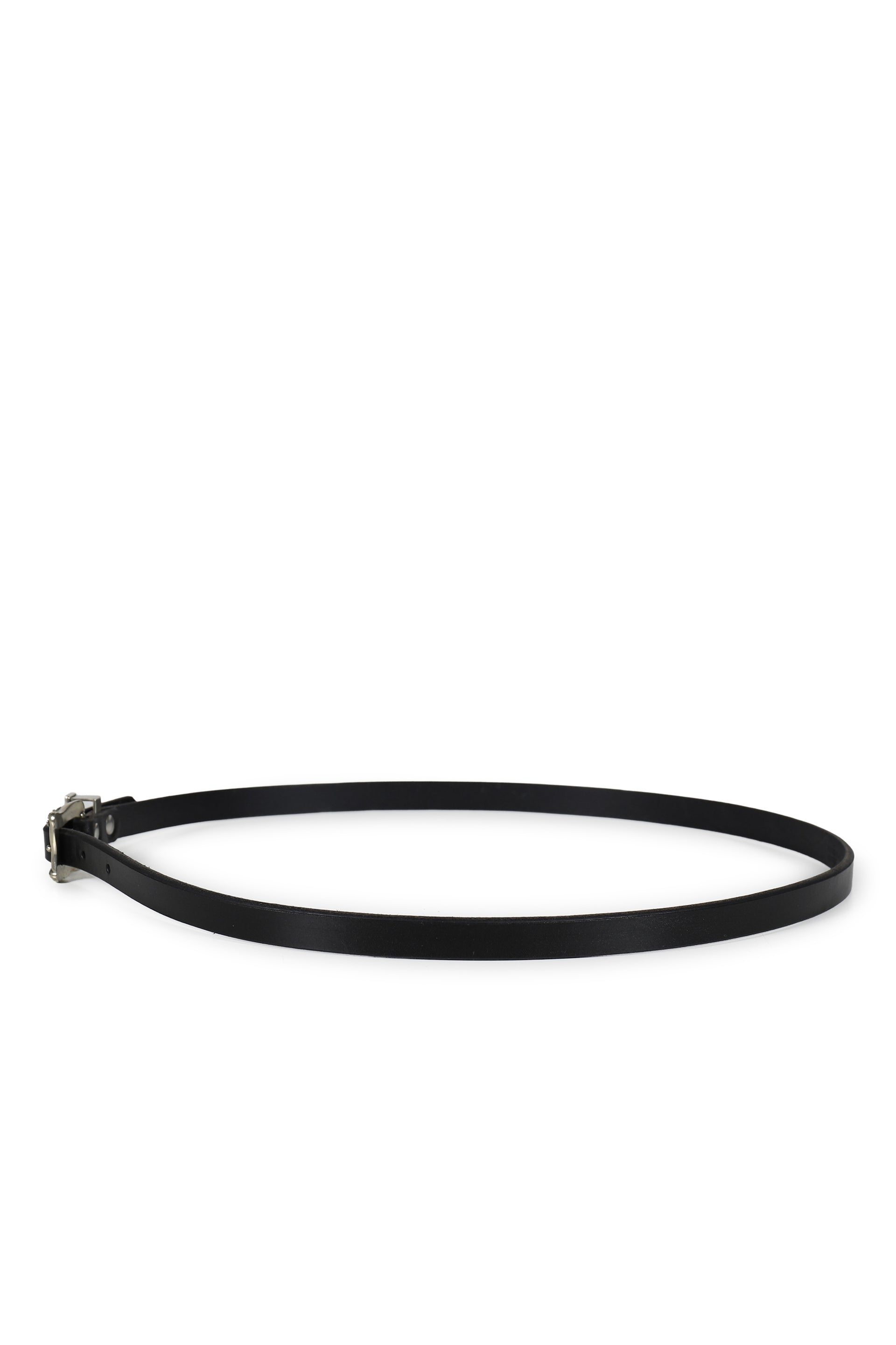 MICRO BUCKLE SKINNY BELT / BLK