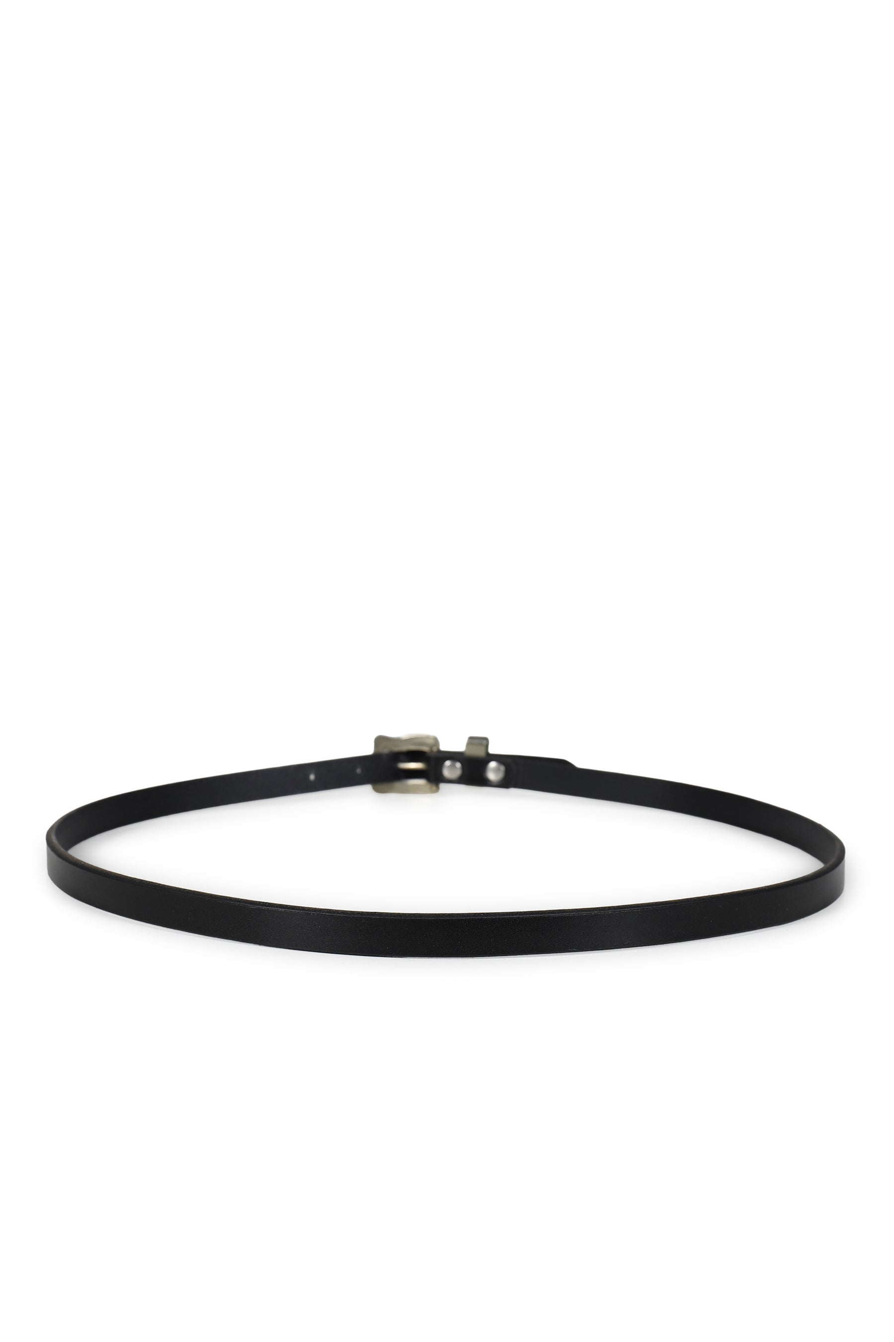 MICRO BUCKLE SKINNY BELT / BLK
