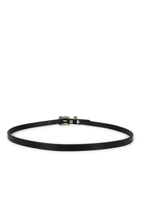 MICRO BUCKLE SKINNY BELT / BLK