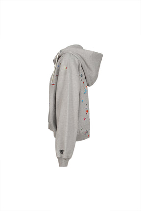 KIDS STICKER PARKA / GRY