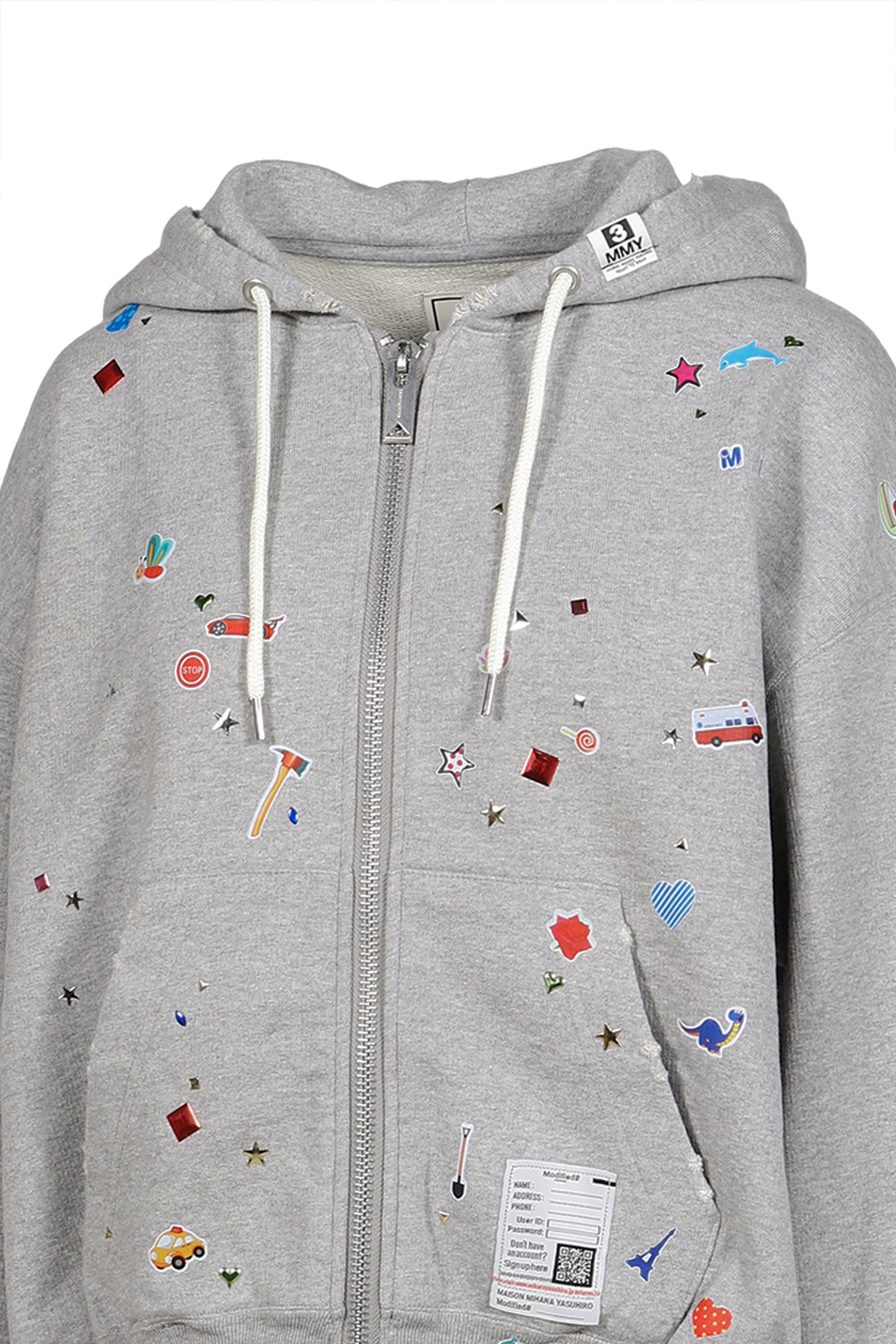 KIDS STICKER PARKA / GRY