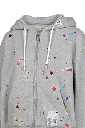 KIDS STICKER PARKA / GRY