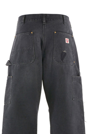 SAINT Mxxxxxx Saint Michael FW25 DOUBLE KNEE PANTS / BLACK - NUBIAN