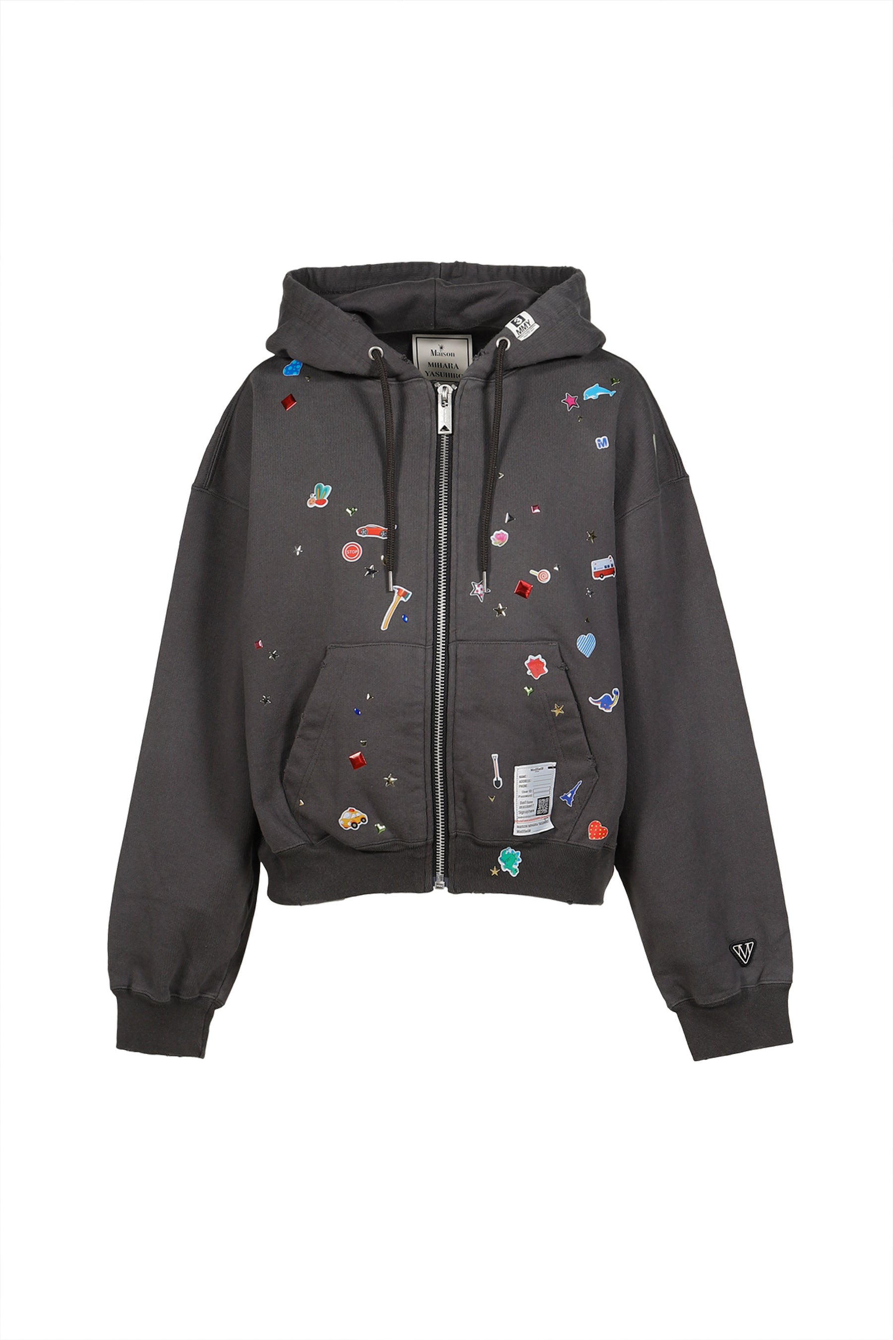 KIDS STICKER PARKA / BLK