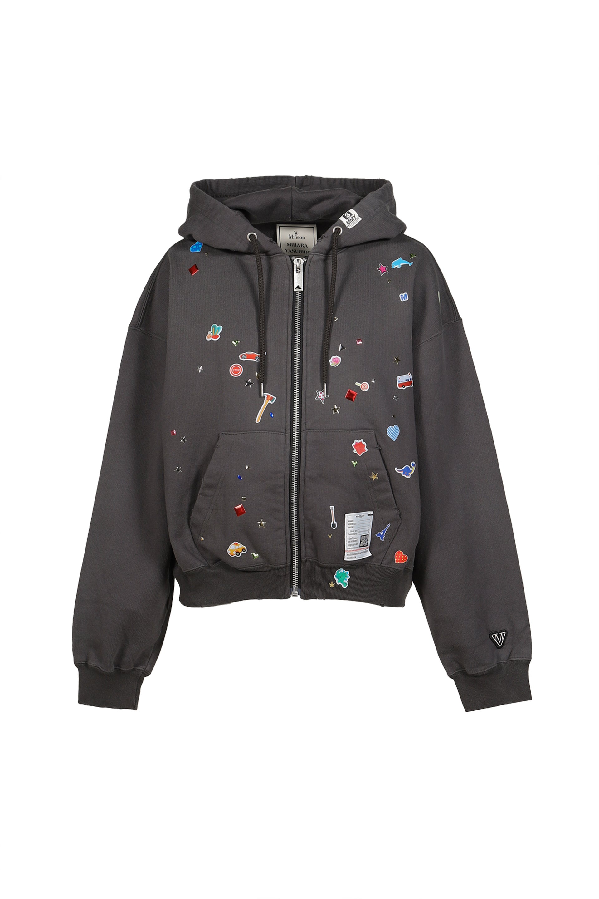 KIDS STICKER PARKA / BLK