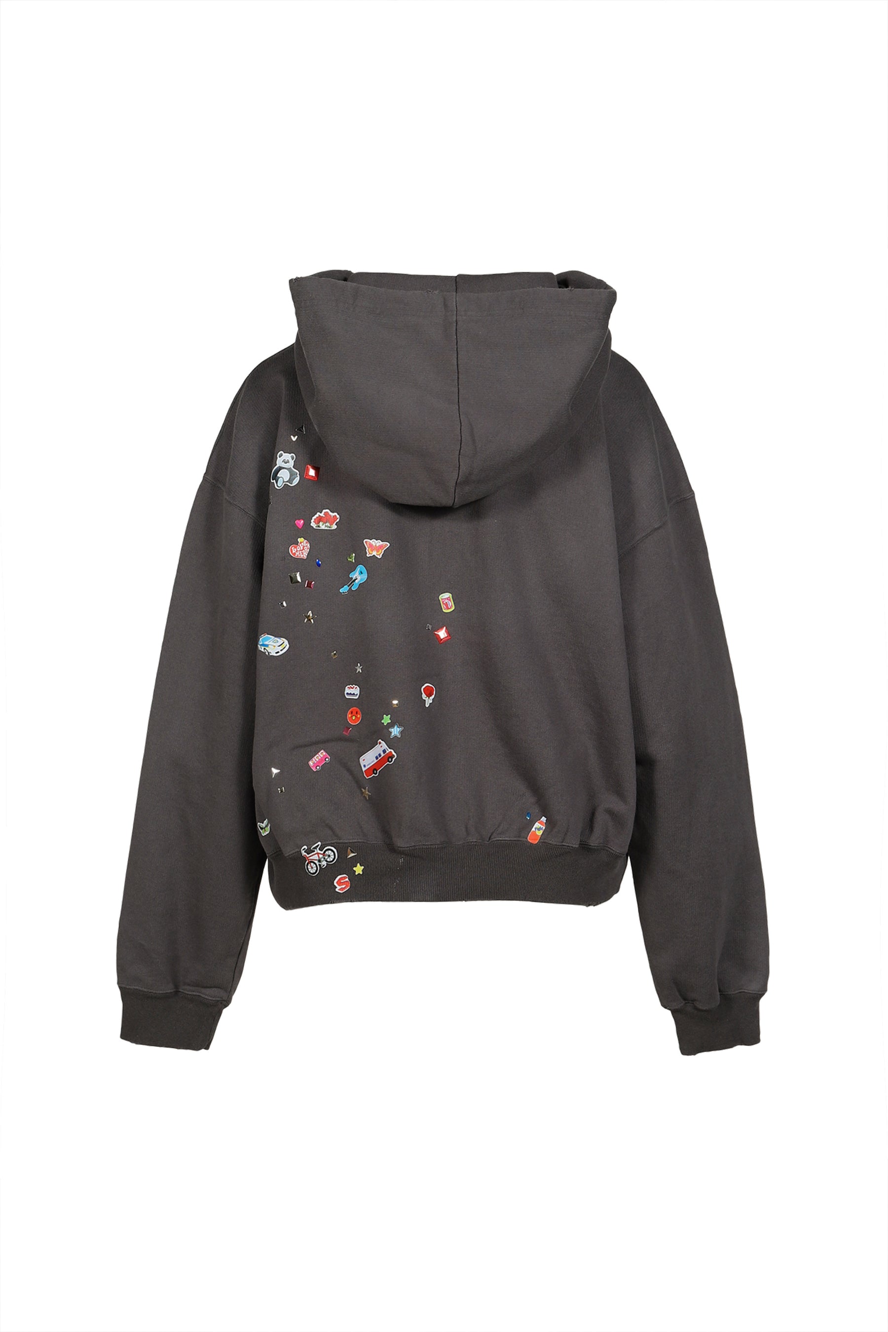 KIDS STICKER PARKA / BLK