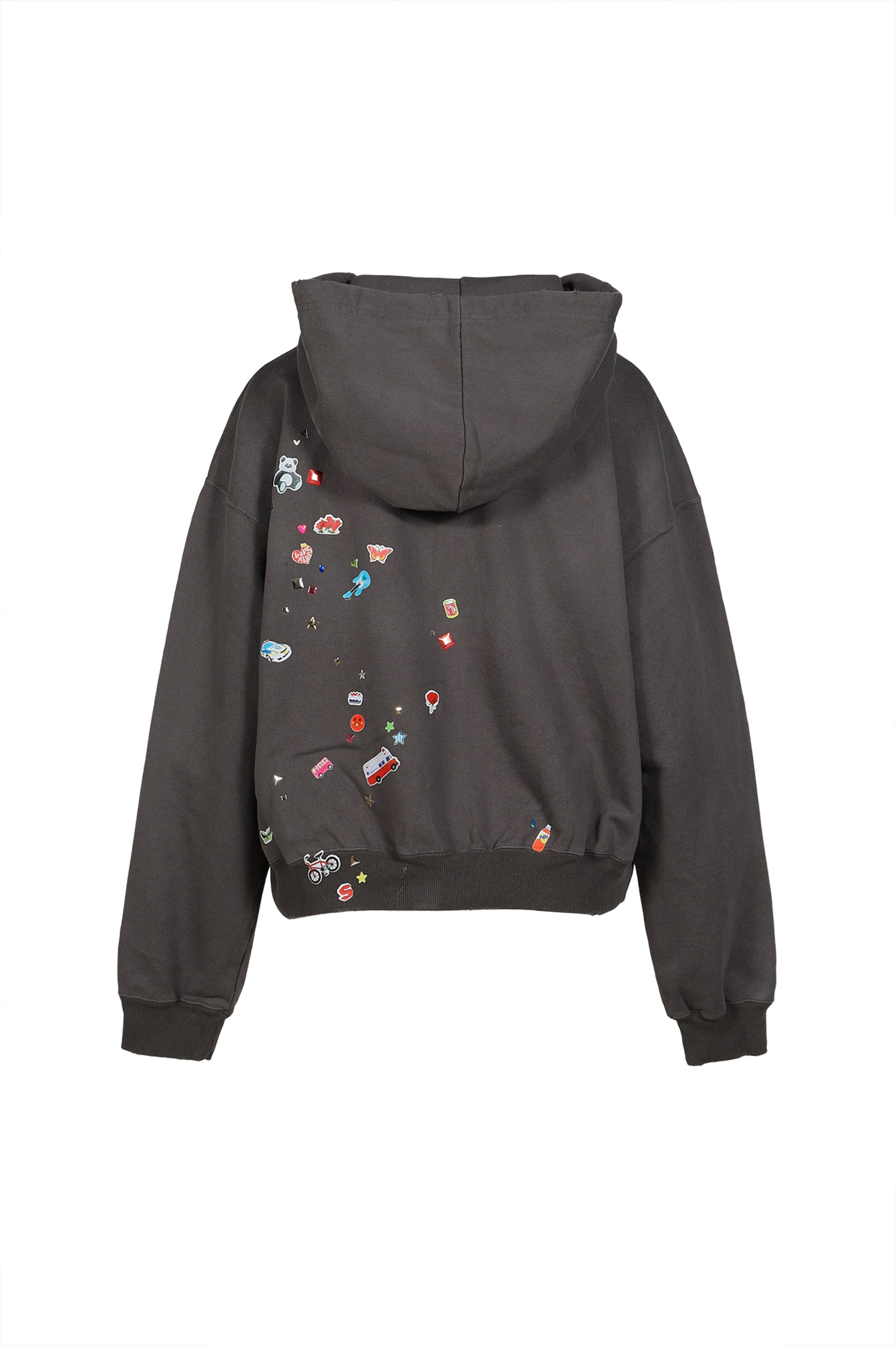 KIDS STICKER PARKA / BLK