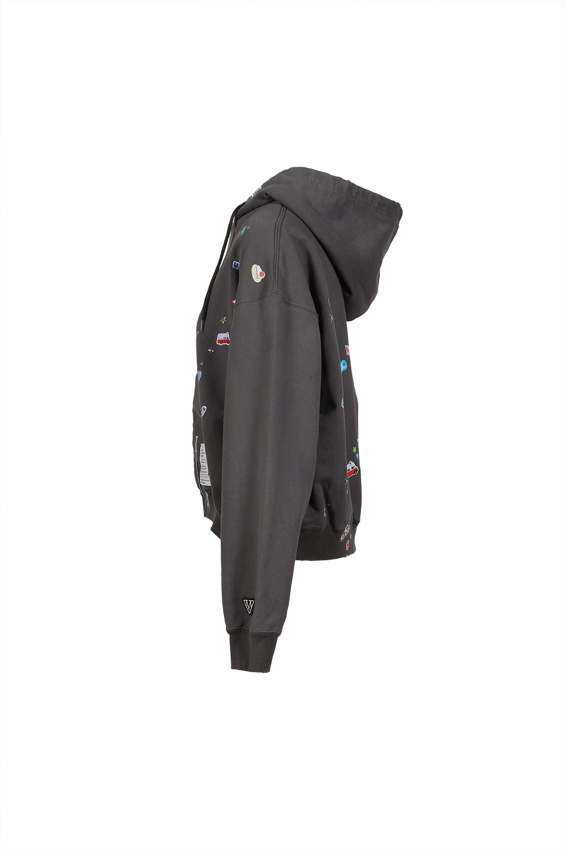 KIDS STICKER PARKA / BLK