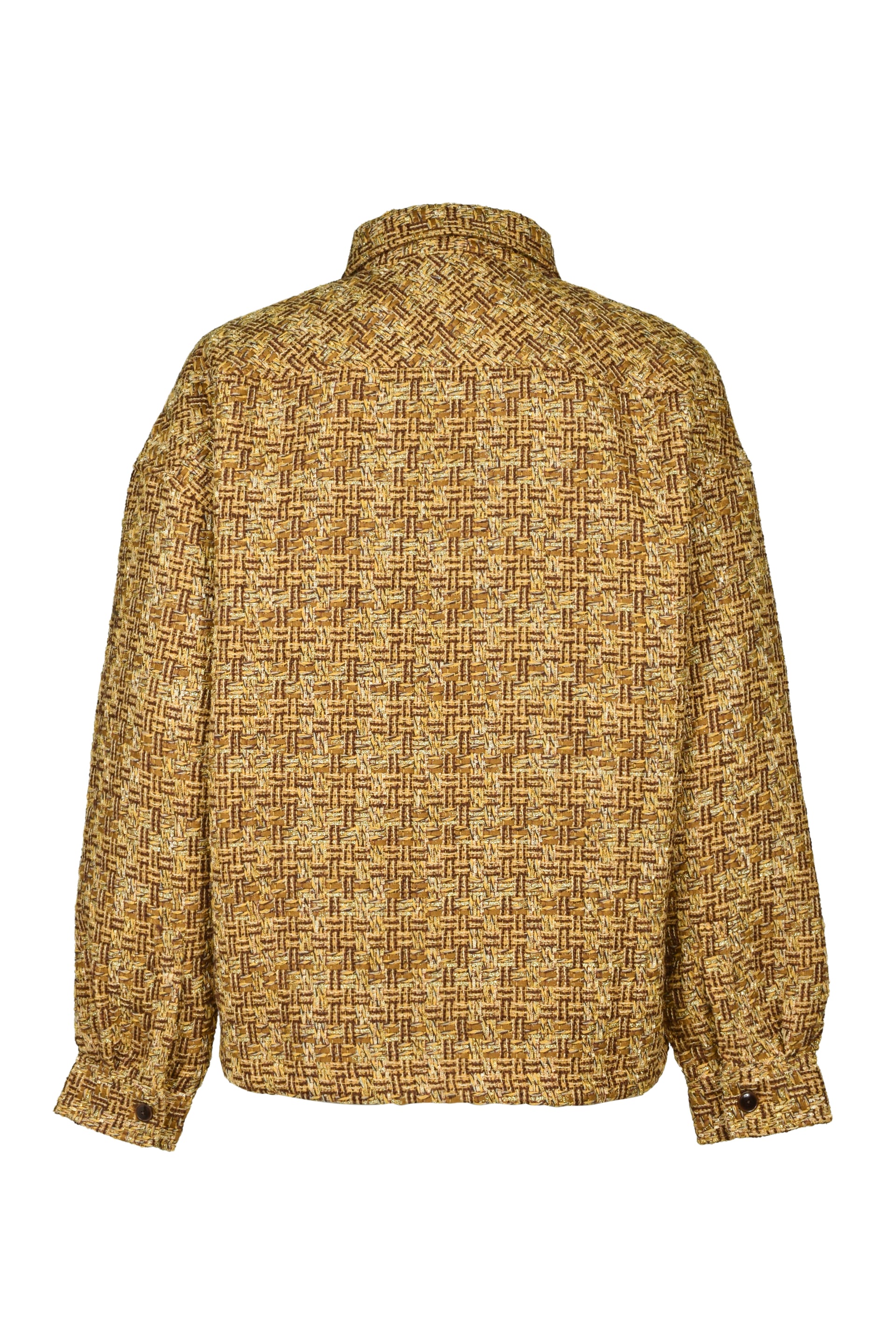 TWEED SHIRT JACKET / YEL