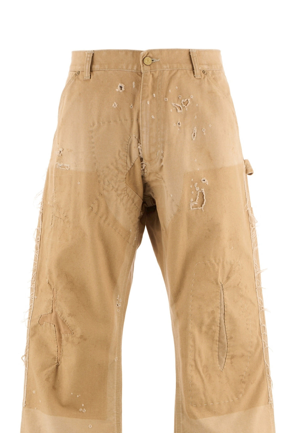 SAINT Mxxxxxx Saint Michael FW25 DOUBLE KNEE PANTS / BEI - NUBIAN