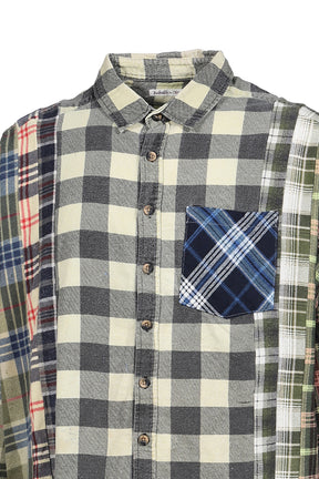 FLANNEL SHIRT -> 7 CUTS WIDE SHIRT / ASSORTED