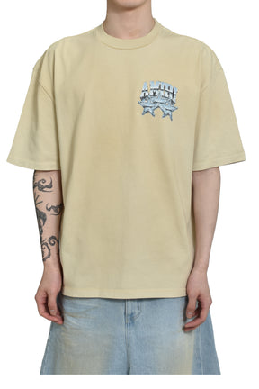 AMIRI AMIRI CHAMPIONSHIP OS TEE / ALABASTER