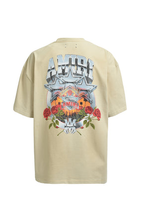 AMIRI AMIRI CHAMPIONSHIP OS TEE / ALABASTER