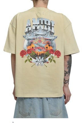 AMIRI AMIRI CHAMPIONSHIP OS TEE / ALABASTER