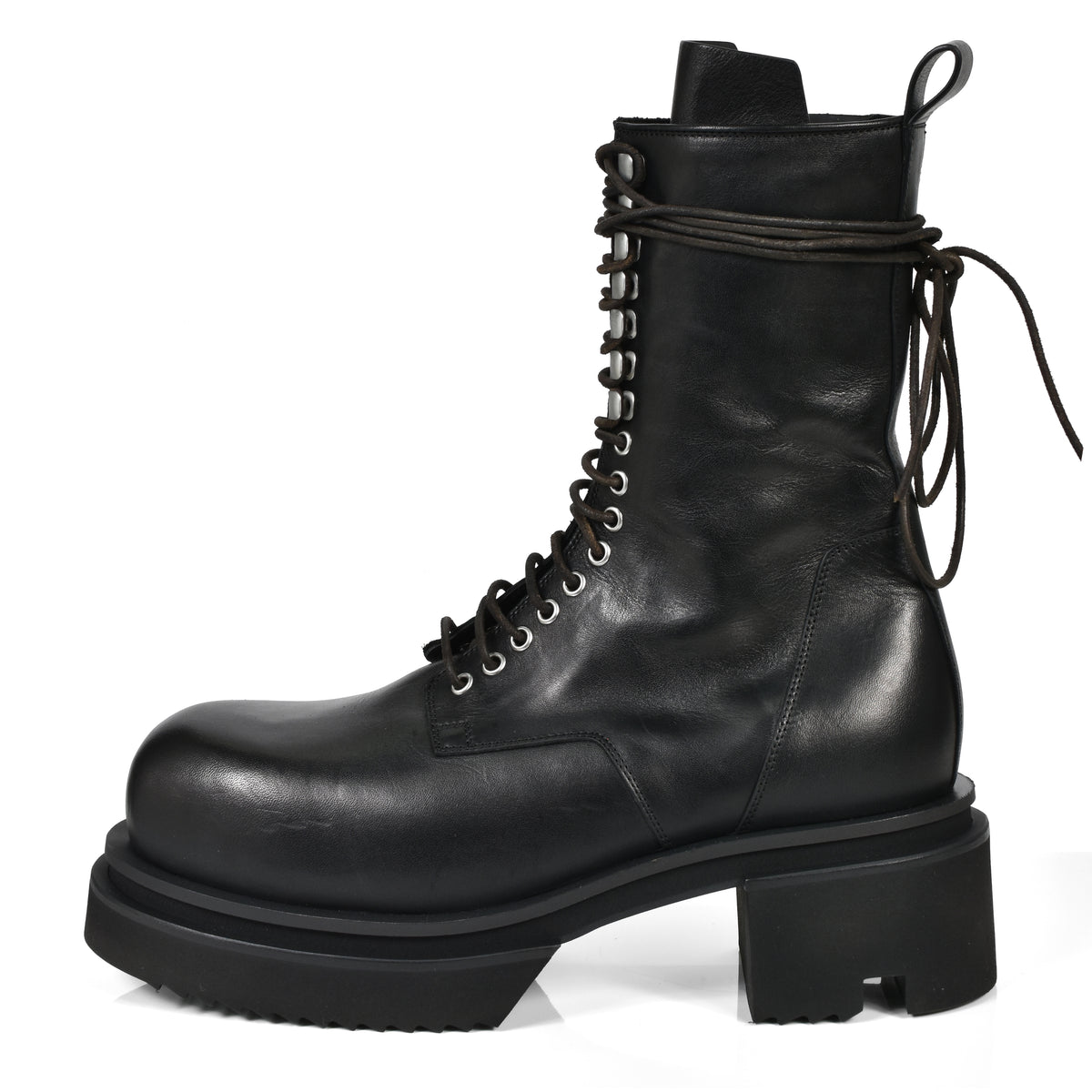[oboz]リック·オーウェンズ,Rick owens Rick Owens リックオウエンス FW26 LACE UP BOGUN / BLK - NUBIAN ヌビアン