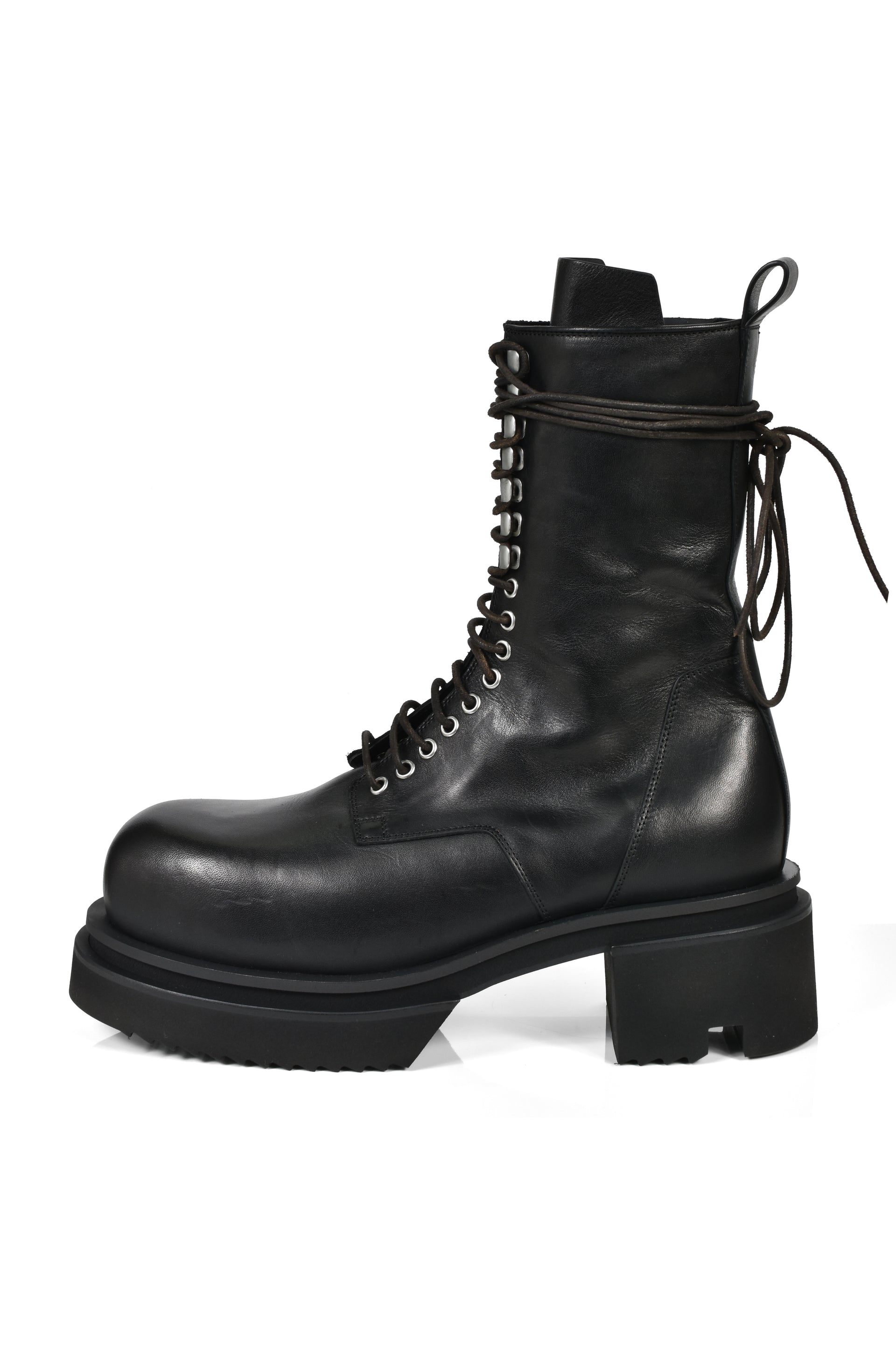 LACE UP BOGUN / BLK