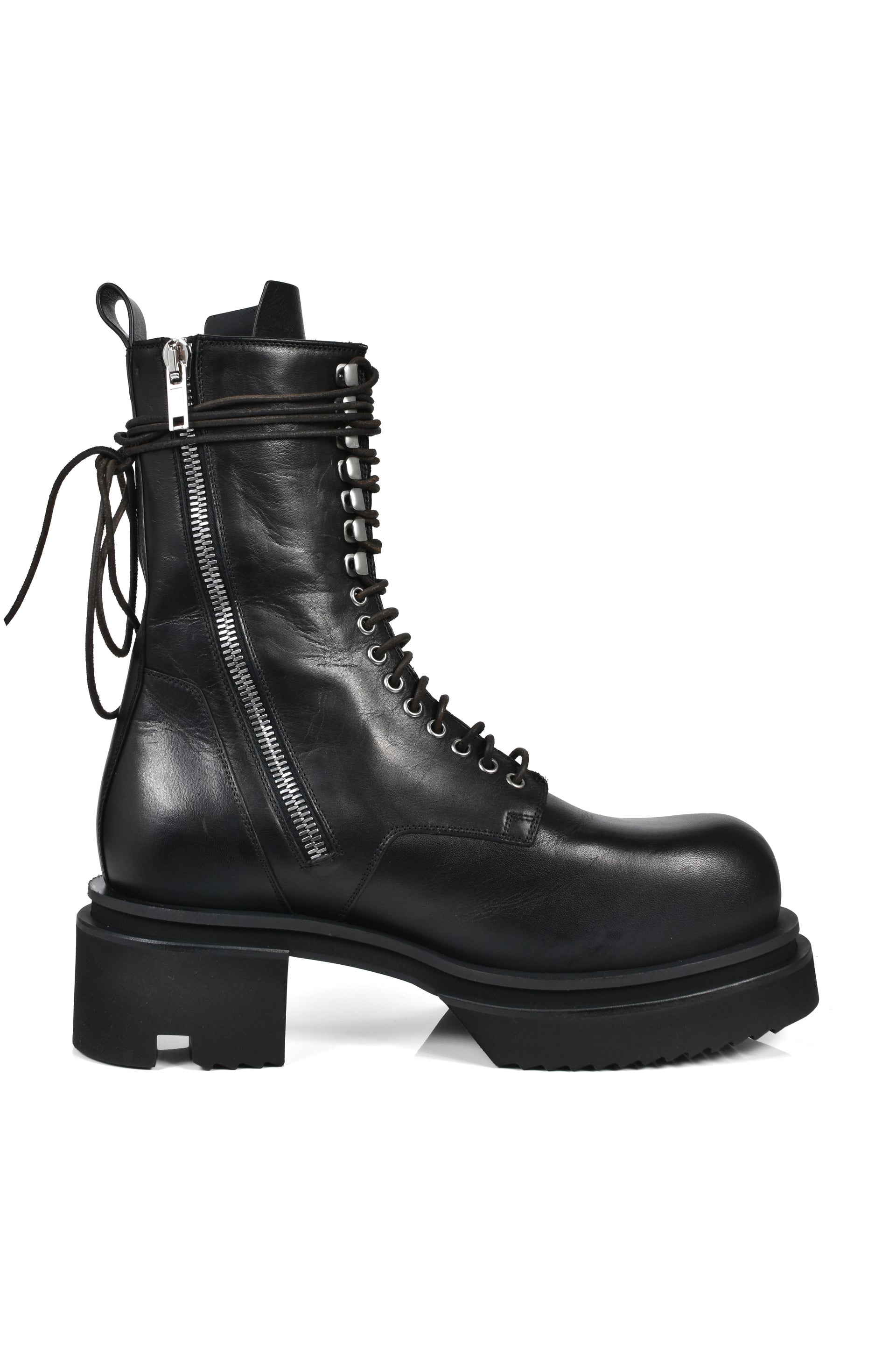 LACE UP BOGUN / BLK