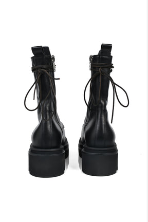 LACE UP BOGUN / BLK