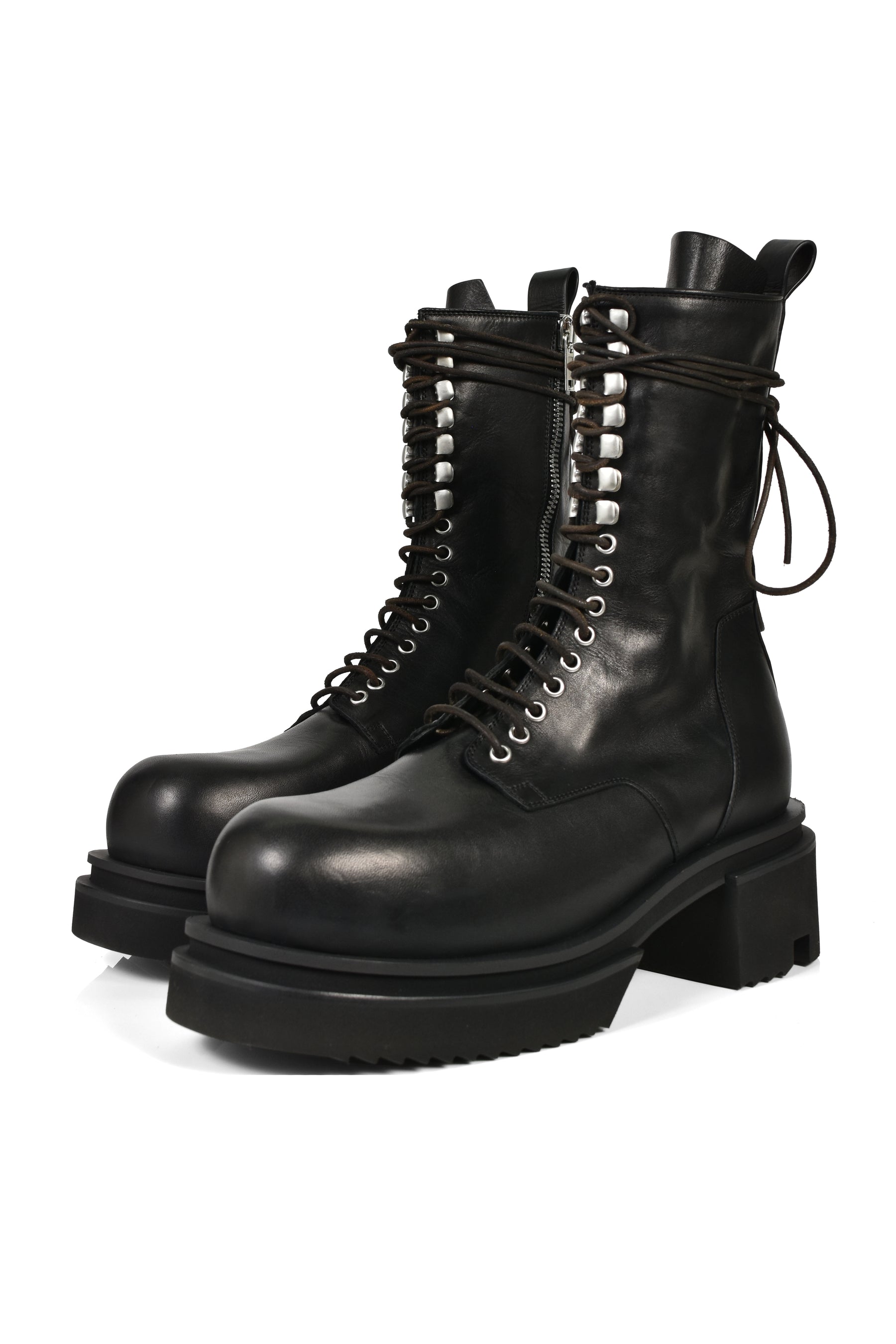 LACE UP BOGUN / BLK