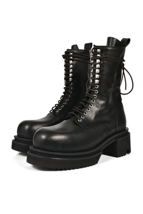 LACE UP BOGUN / BLK