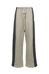 PANELLED LOUNGE PANT / SEAL HEATHER/ IRON GRY