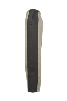 PANELLED LOUNGE PANT / SEAL HEATHER/ IRON GRY