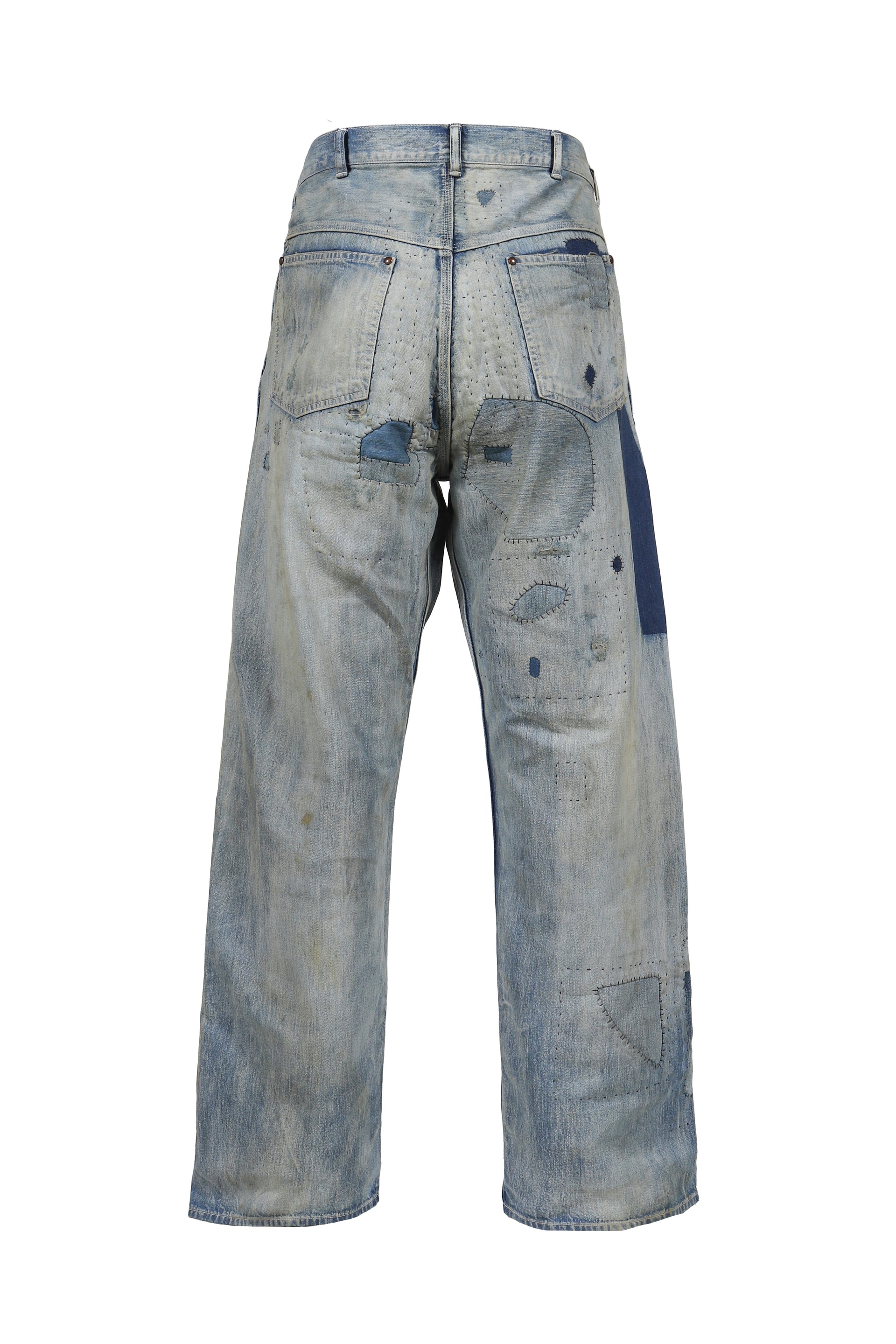 PAINTER PANTS/DAMAGE / BLU