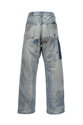 PAINTER PANTS/DAMAGE / BLU