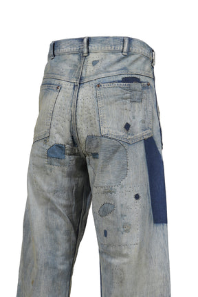 PAINTER PANTS/DAMAGE / BLU