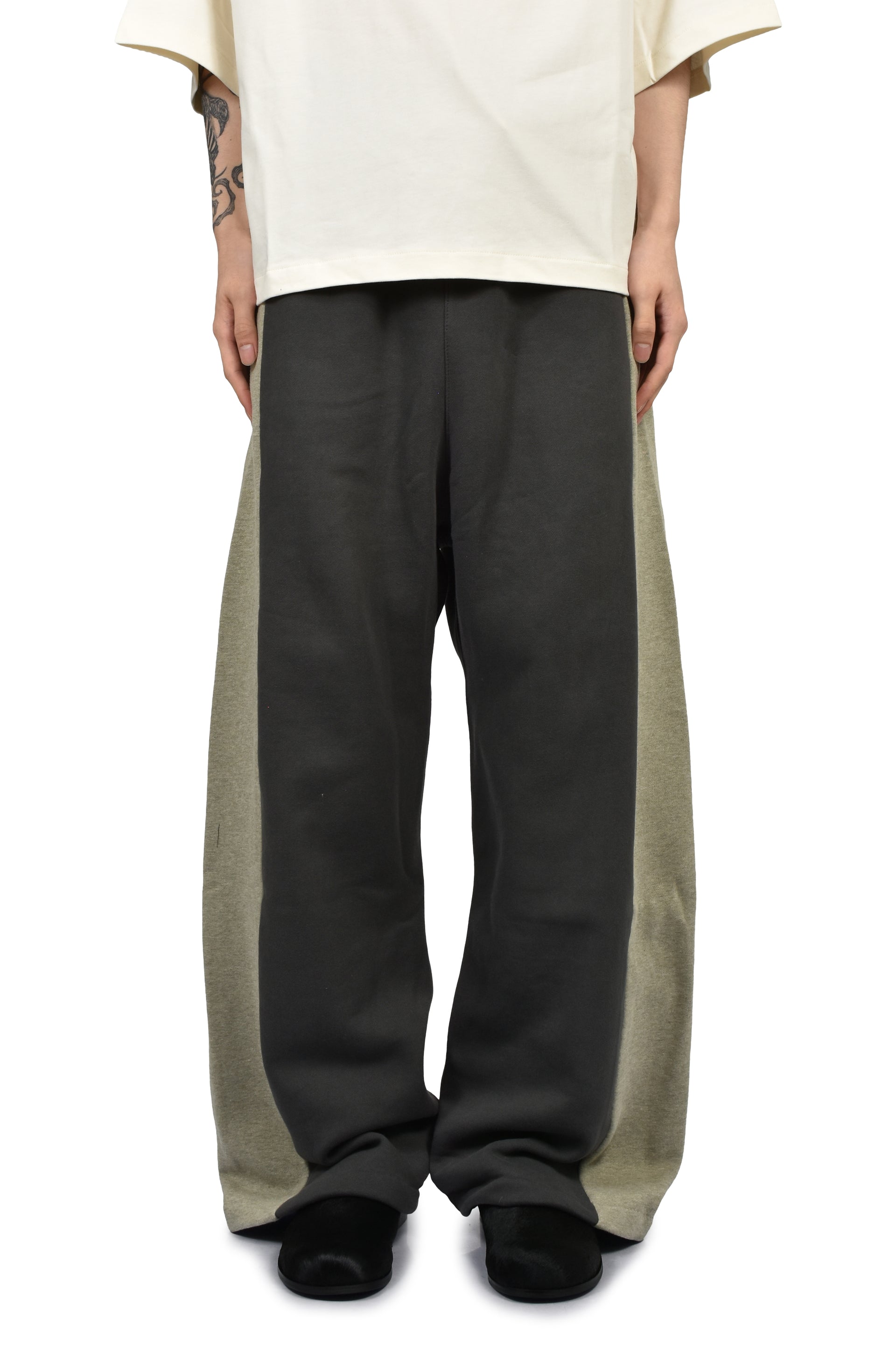 PANELLED LOUNGE PANT / IRON GRY/ SEAL HEATHER