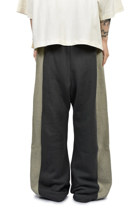 PANELLED LOUNGE PANT / IRON GRY/ SEAL HEATHER
